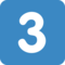 Keycap Digit Three emoji on Twitter